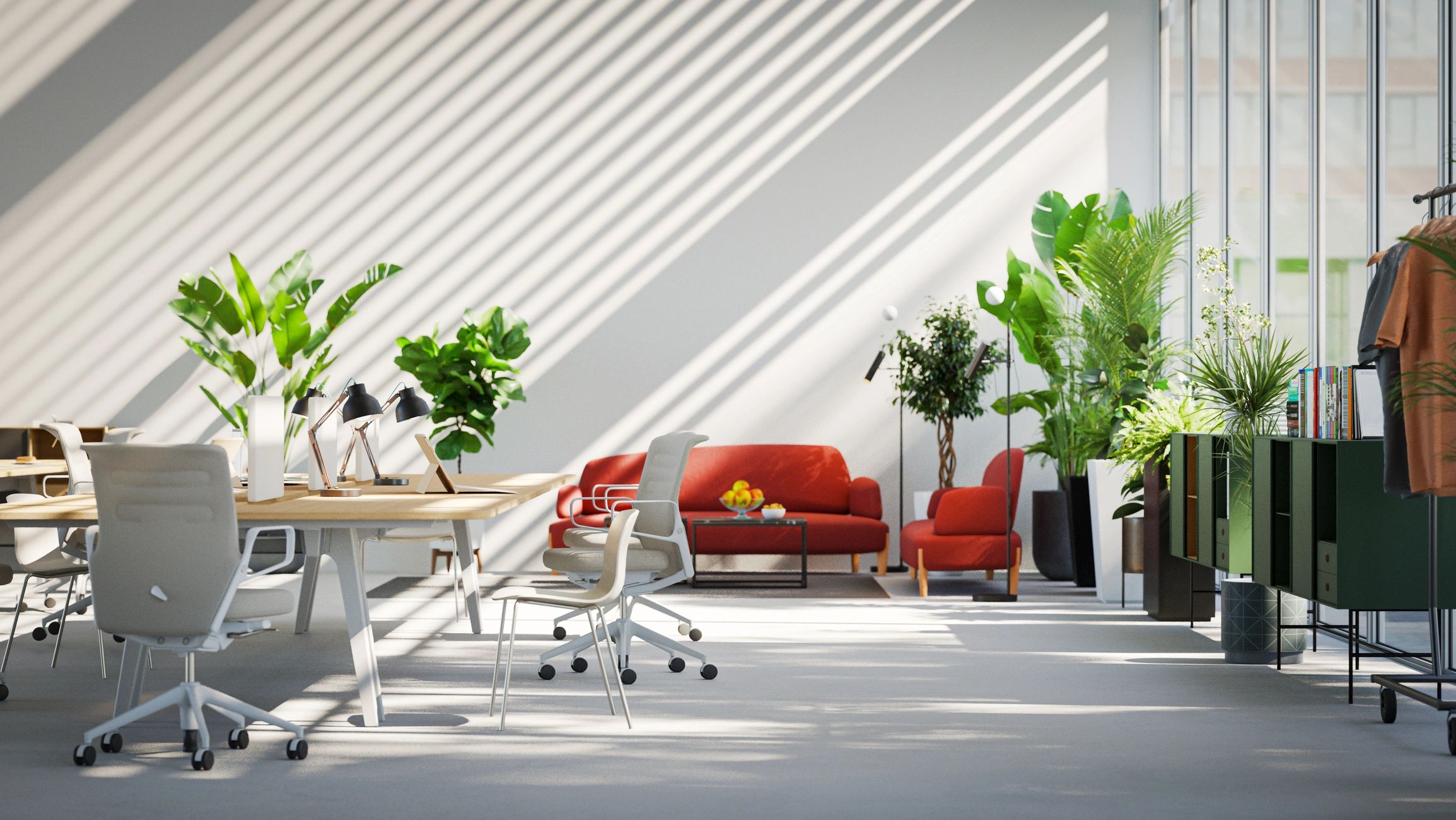 Modern office interior representing a digital marketing workspace